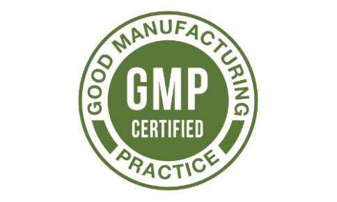 Good Manufacturing Practice certified icon highlighting supplement quality assurance